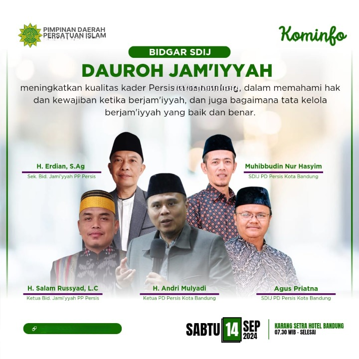 Dauroh Jamiyyah SDIJ PD PERSIS Provinsi Kepulauan Bangka Belitung